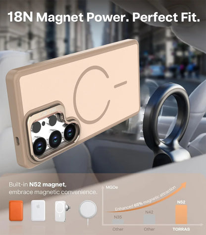 Magnetic Ring Stand Case for Samsung Galaxy – MagSafe Compatible