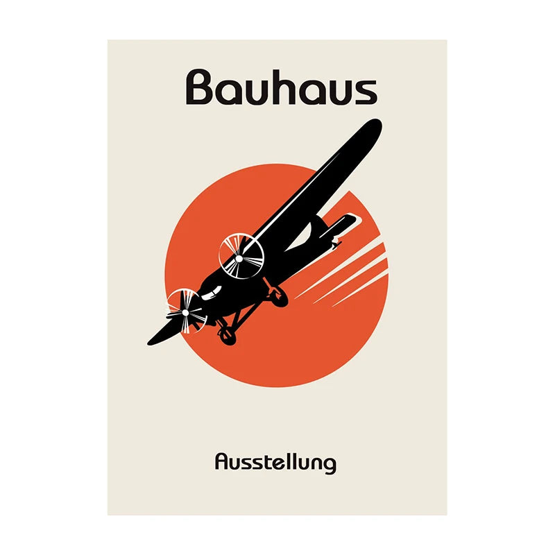 Bauhaus Geometric Abstract Art Poster – Minimalist Wall Print