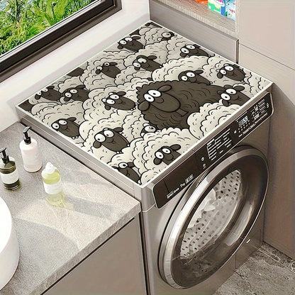 Vikama Sheep Print Washer Dryer Cover Pad Quick Drying Absorptive Top Protection Suitable