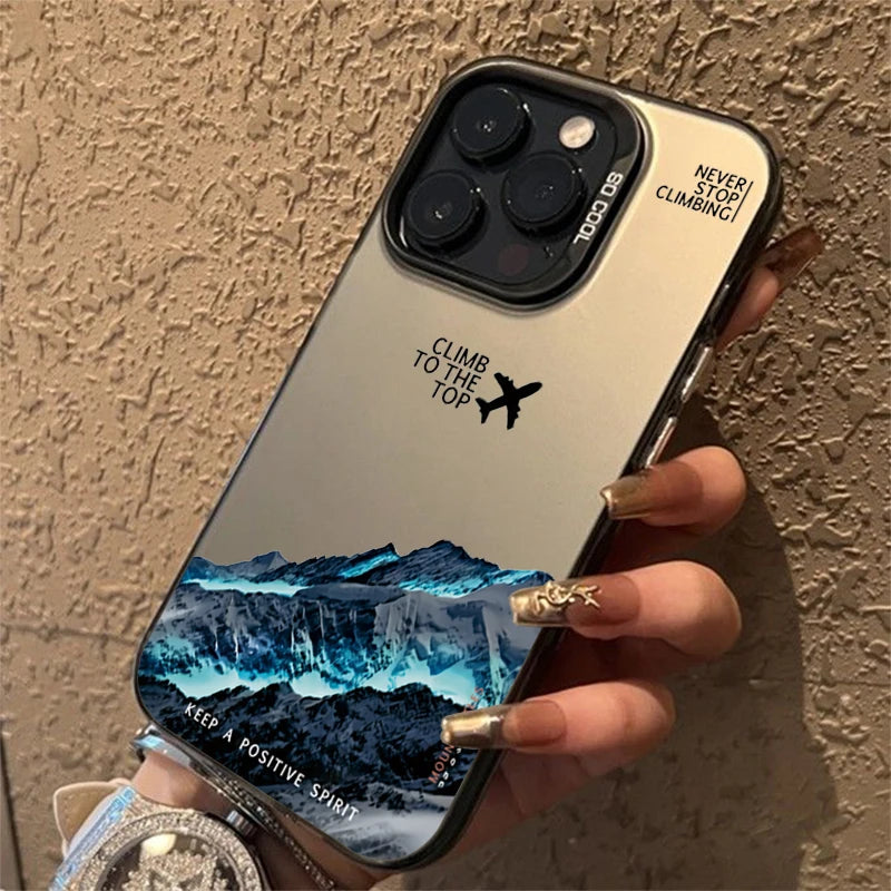 Mountain Peak iPhone Case – Shockproof Adventure Design for iPhone 11–17 Series