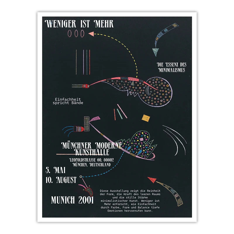 Bauhaus Exhibition Poster - Modernist Chair Wall Art Print