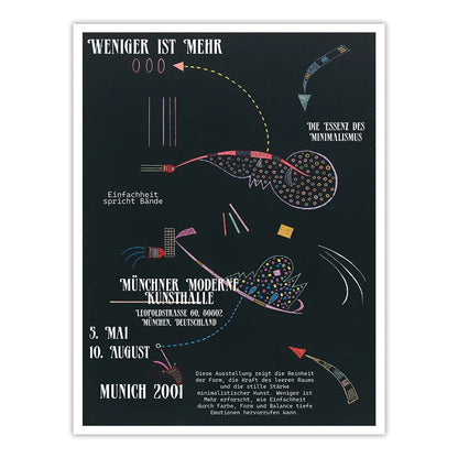 Bauhaus Exhibition Poster - Modernist Chair Wall Art Print