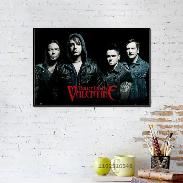 Bullet For My Valentine Wall Art Poster – Rock Band Music Print