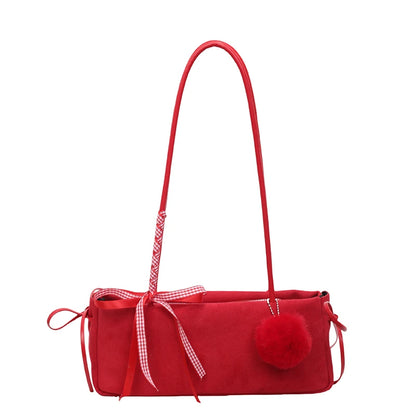 PU Leather Tote Bag – Retro Underarm Shoulder Bag for Women