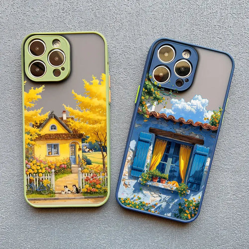 Mediterranean Villa Landscape iPhone Case – Scenic Art Phone Cover