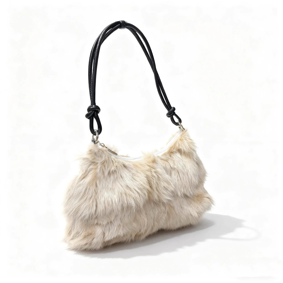 Fluffy Fur Shoulder Bag for Women – Luxury Handbag & Purse