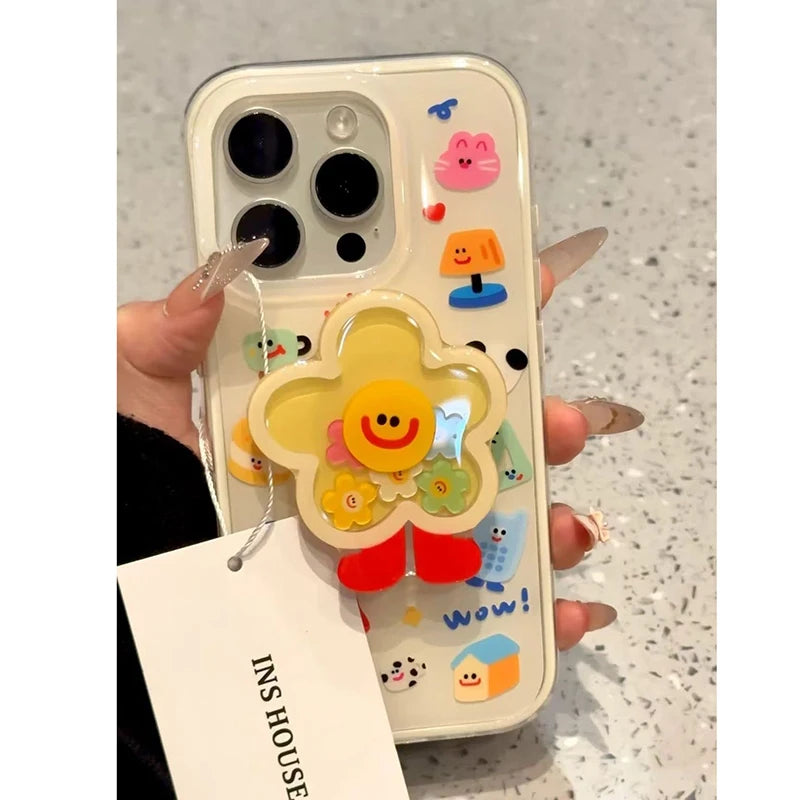 Samsung Galaxy A-Series Cartoon Shakeable Grip Tok Phone Case