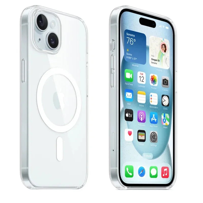 Clear MagSafe iPhone Case – Magnetic Transparent Cover