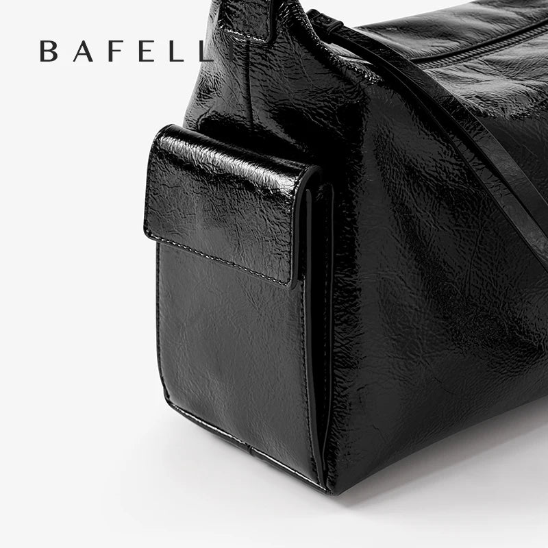 Genuine Leather Large Tote Crossbody Shoulder Bag – Unisex