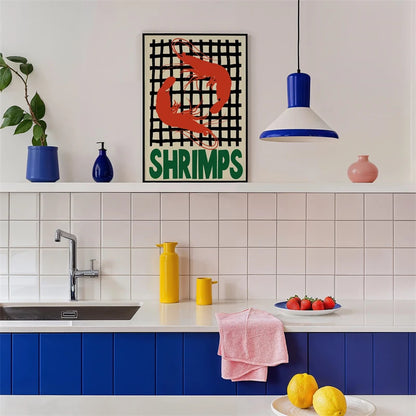 Kitchen Wall Art Poster – Bon Appétit Minimalist Typography Print