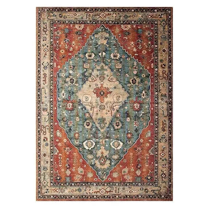 Persian Retro Area Rug – Washable Foldable Cashmere-Feel Carpet