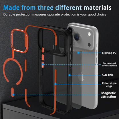 Magnetic Colorful Border MagSafe iPhone Case