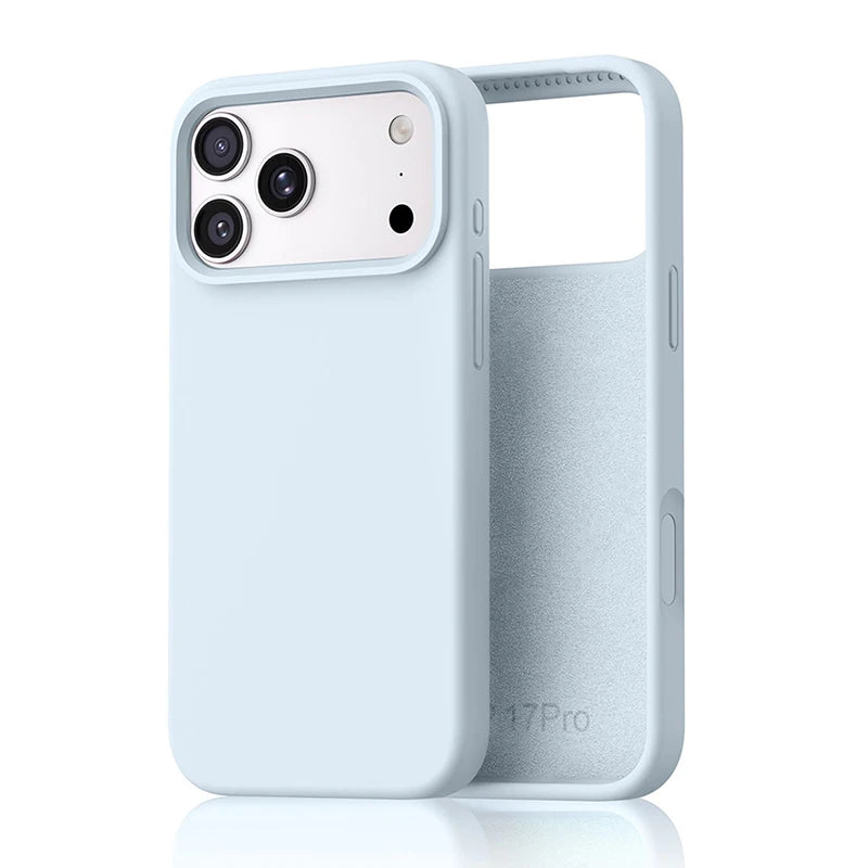 Liquid Silicone iPhone Case – Slim Shockproof Cover for iPhone 13–17 Series
