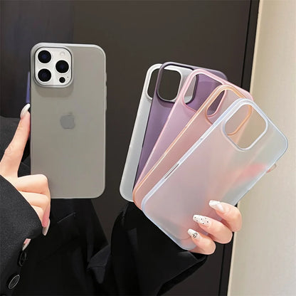 Matte Candy Transparent iPhone Case – iPhone 17 / 16 / 15 / 14 / 13 / 12 / 11 / XR / XS Max