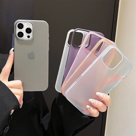 Matte Candy Transparent iPhone Case – iPhone 17 / 16 / 15 / 14 / 13 / 12 / 11 / XR / XS Max