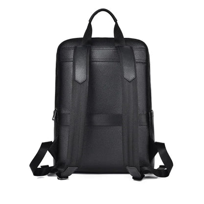 Genuine Leather Men's Backpack – 15.6 Inch Laptop Bag
