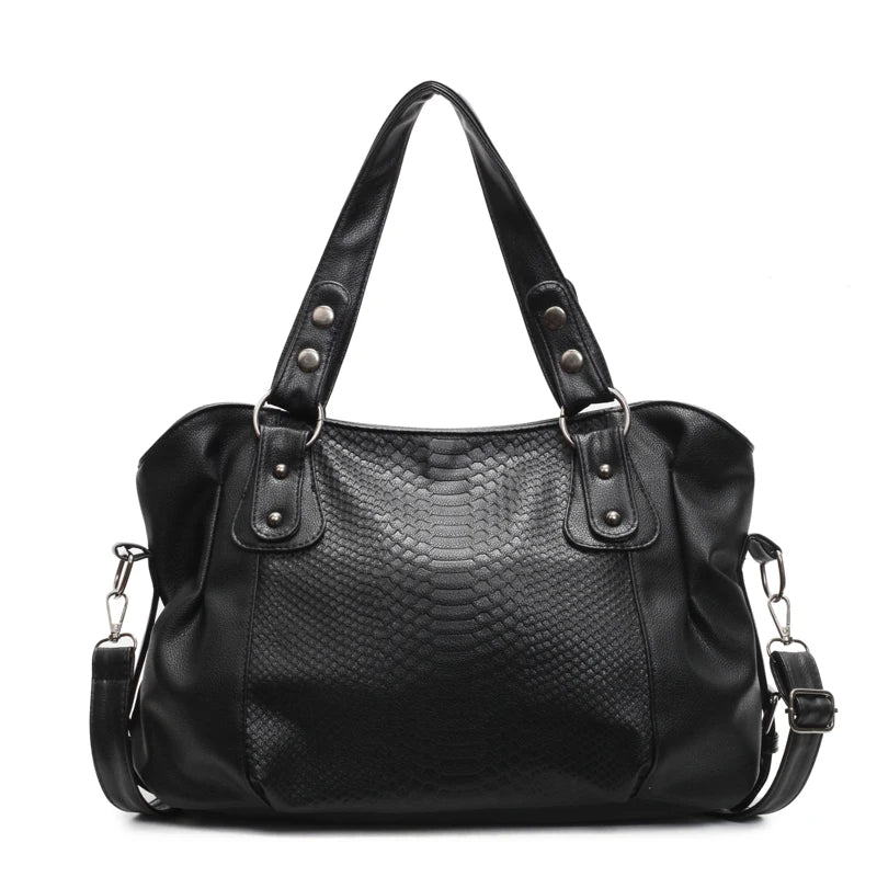 Large Capacity Alligator Texture Women's Shoulder Bag