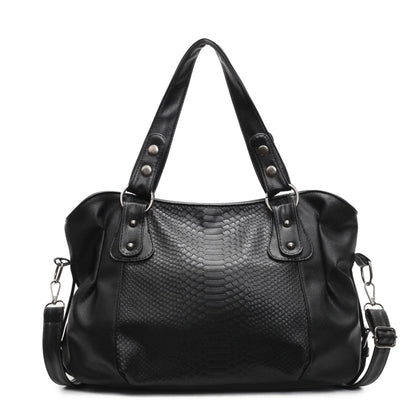 Large Capacity Alligator Texture Women's Shoulder Bag