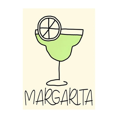 Cocktail & Drinks Wall Art Poster – Retro Minimalist Bar Print