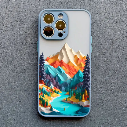 Mountain Landscape Scenery iPhone Case – Colorful Nature Print