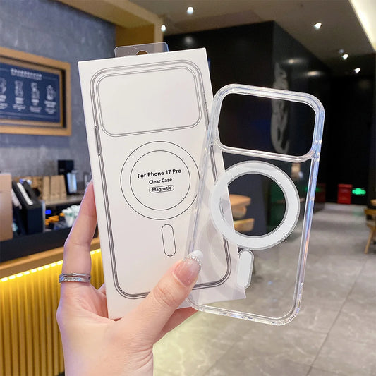 Clear MagSafe iPhone Case – Shockproof Transparent Cover
