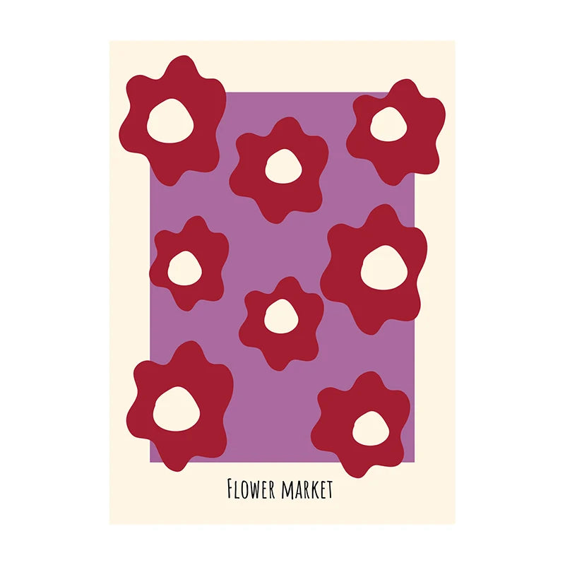 Minimalist Botanical Leaf Art Poster – Matisse-Inspired Wall Decor