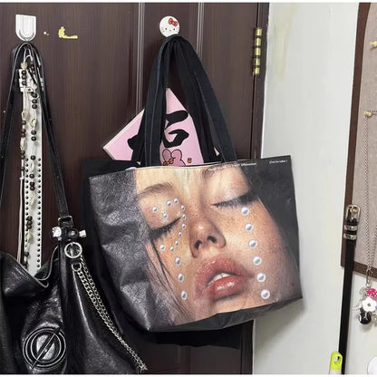 Brand Portrait Print Tote Bag