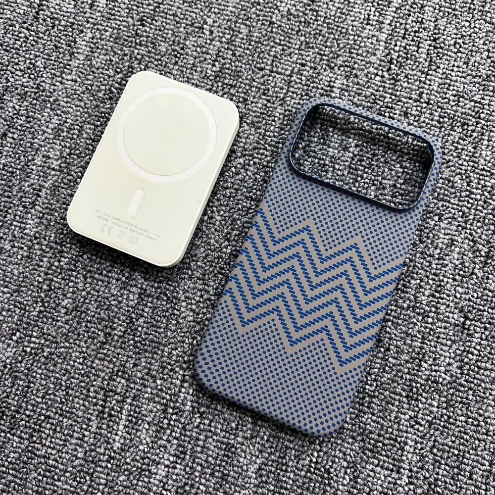MagSafe Frameless iPhone Case – Woven Pattern Design, iPhone 12–17