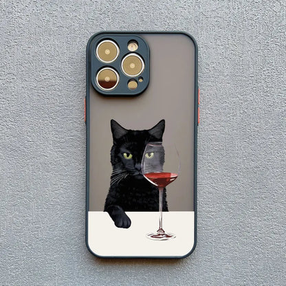 Funny Cat Phone Case for iPhone 17 16 15 14 13 12 11 X Shockproof