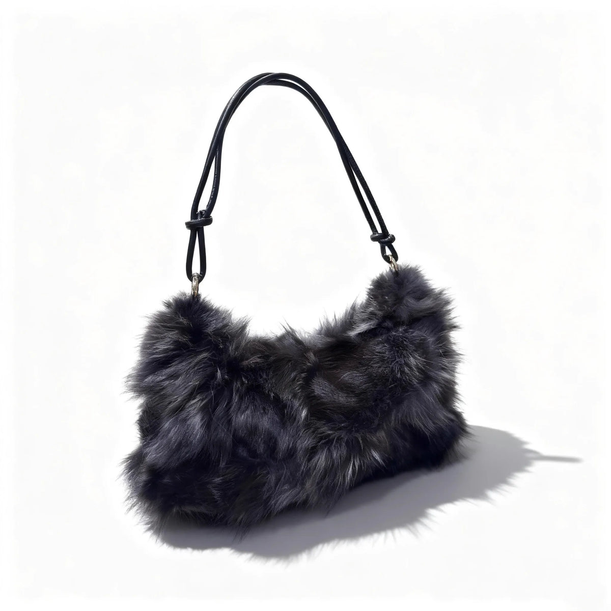 Fluffy Fur Shoulder Bag for Women – Luxury Handbag & Purse