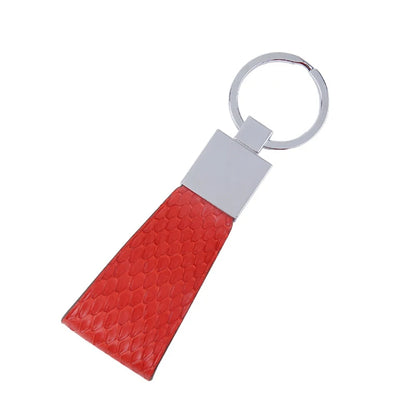 Premium Exotic Skin Leather Key Fob – Luxury Gift Keychain