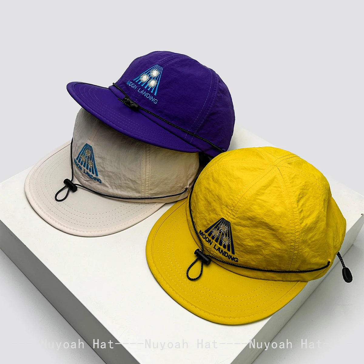 Embroidered Baseball Cap with Drawstring – Quick-Dry Unisex Sun Hat