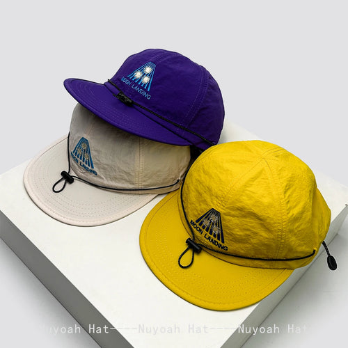 Embroidered Baseball Cap with Drawstring – Quick-Dry Unisex Sun Hat