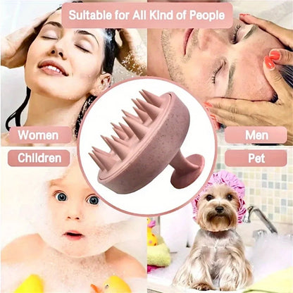 Silicone Scalp Massager Shampoo Brush