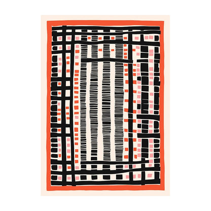 Mid-Century Modern Wall Art Poster – Retro Abstract Geometric Print