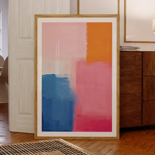 Abstract Color Block Wall Art Print – Vibrant Modern Poster