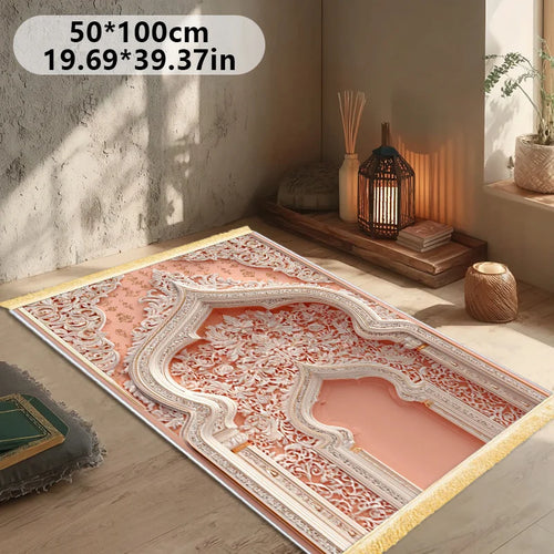 Vikama Muslim Prayer Rug Islamic Mat Indoor Outdoor Foldable Living Room Bedroom Carpet Home