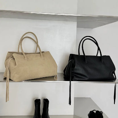 Genuine Leather Tote Bag for Women – Luxury Cowhide Handbag