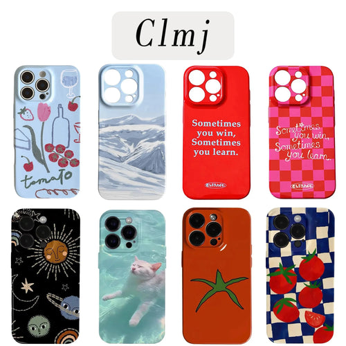 Tomato Art Glossy Hard PC Phone Case for Google Pixel 7 8 9 10 Series