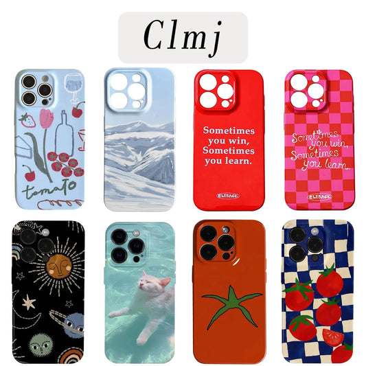 Tomato Art Glossy Hard PC Phone Case for Google Pixel 7 8 9 10 Series