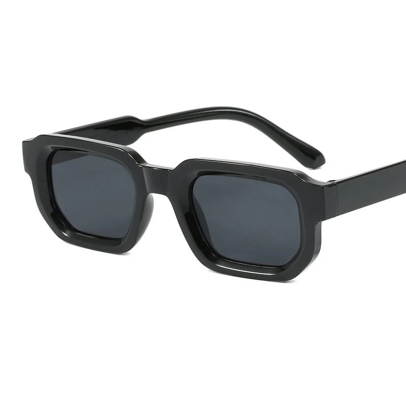 Retro Rectangle Sunglasses – UV400 Men's Vintage Square Frame