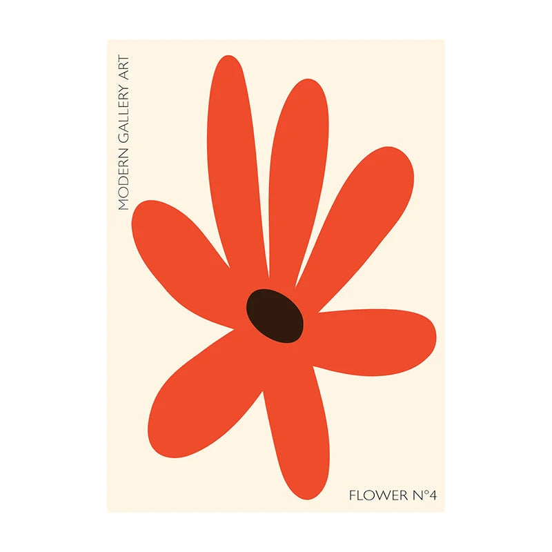 Minimalist Botanical Leaf Art Poster – Matisse-Inspired Wall Decor