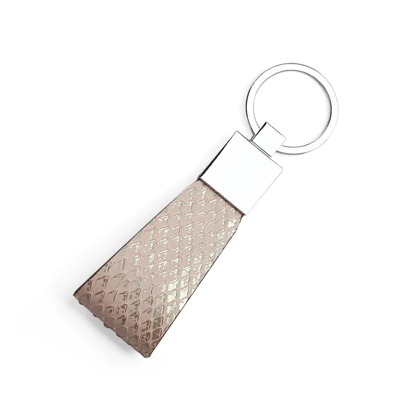 Premium Exotic Skin Leather Key Fob – Luxury Gift Keychain
