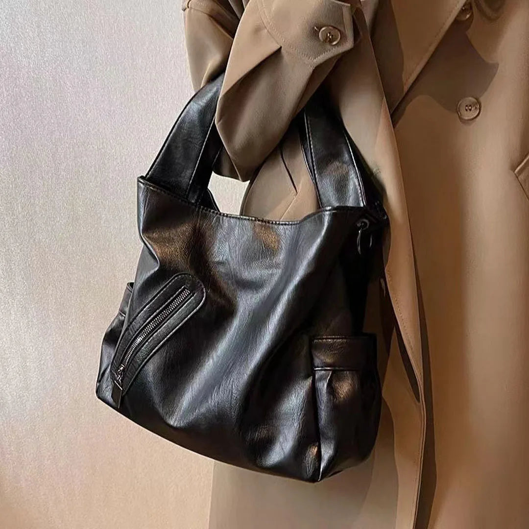 Large Capacity Elegant Texture Shoulder Handbag