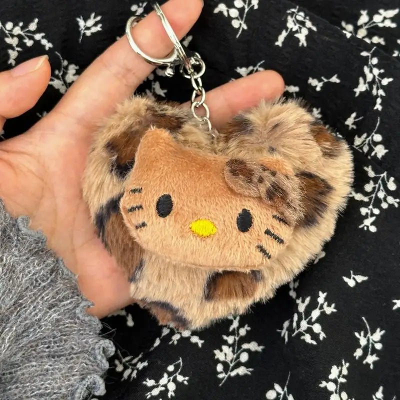 Hello Kitty Leopard Bag Keychain Pendant