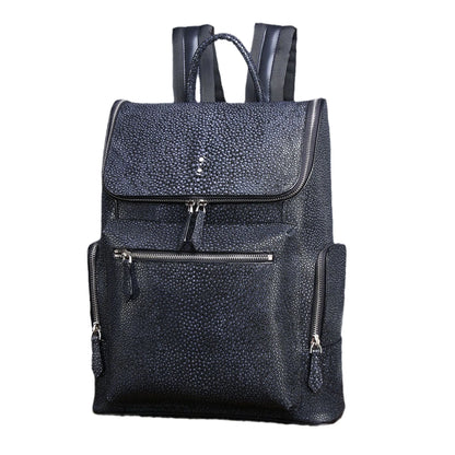 Pearl Fish Pattern Men's Laptop Backpack – Luxury Silica Gel