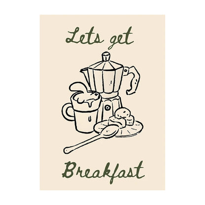 Coffee Diver Wall Art Print – Whimsical Kitchen Poster