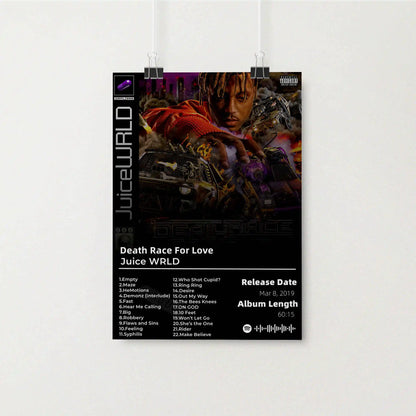 Hip Hop Music Album Poster – Canvas Wall Art Print