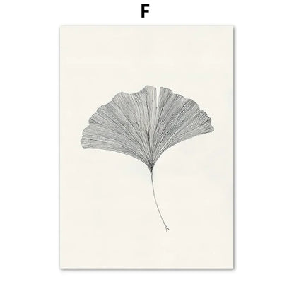 Boho Line Art Abstract Figure Canvas Poster – Minimalist Wall Art
