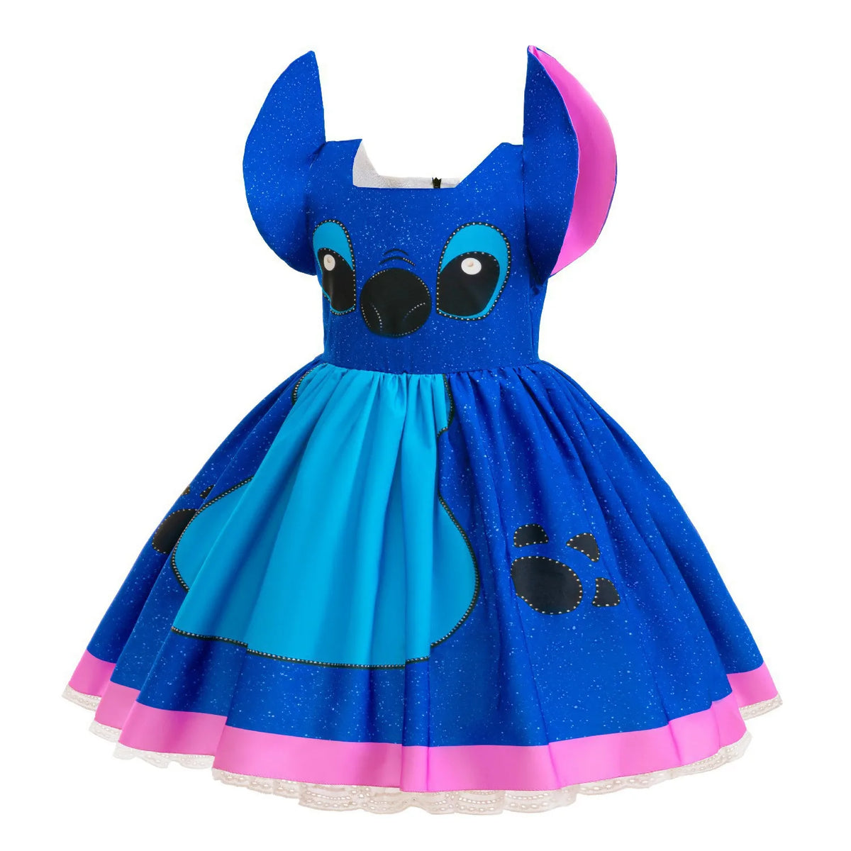 Girls Stitch Cosplay Dress Halloween Costume